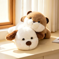 OEM ODM Personnalisé Coussin en peluche animal couché, motif renard, chien, Corgi, mignon et doux, pour décoration de canapé à la maison