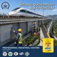Wolong – Peinture alkyde émail brillante multi-couleurs, résistante à la décoloration et aux intempéries, pour revêtement liquide anticorrosion pour acier extérieur