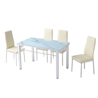 Nouvelle arrivée Mobilier de maison pour hôtel et entrepôt Ensemble moderne convertible salle à manger et table de cuisine avec 4 chaises