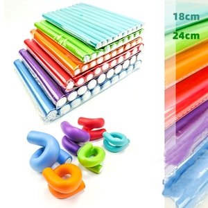 Ensemble de 10 fer à friser multifonctionnel sans chaleur <span class=keywords><strong>pour</strong></span> le bricolage tige à friser <span class=keywords><strong>pour</strong></span> le sommeil éponge en caoutchouc outil à friser - Product Image 1