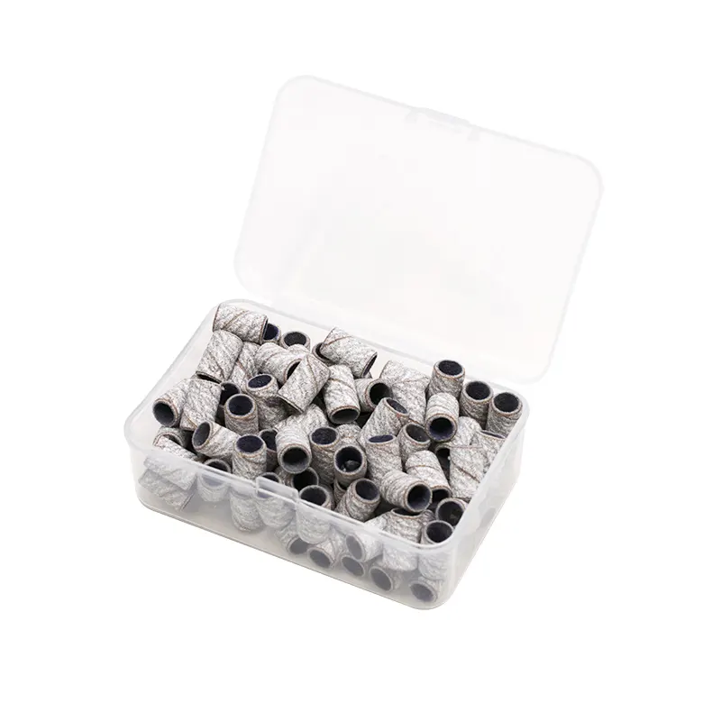 Professional Durable Material Paper Nail Drill Sand Band Nails 100pcs Per Bag Thin Small Sanding Band For Nails