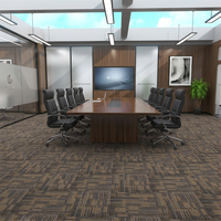 Dalles de moquette de bureau 100 % fibre PP, dos bitumé, carrés de 50x50 cm, amorties, antidérapantes, revêtement de sol commercial, usine de moquettes OEM