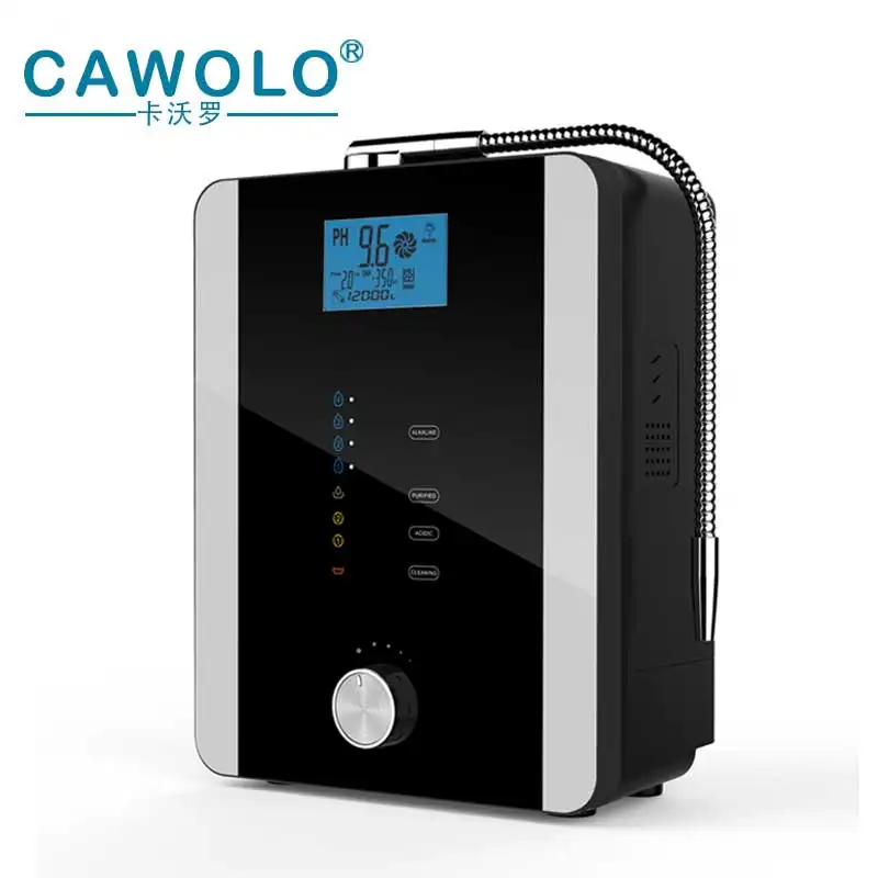 Cawoloアルカリイオナイザー水水素マシン水フィルター11プレートAL808D