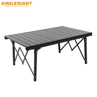 Table de camping pliante en aluminium durable et portable, légère, pour pique-nique en plein air, avec sac de transport en tissu Oxford 600D, mobilier d'extérieur