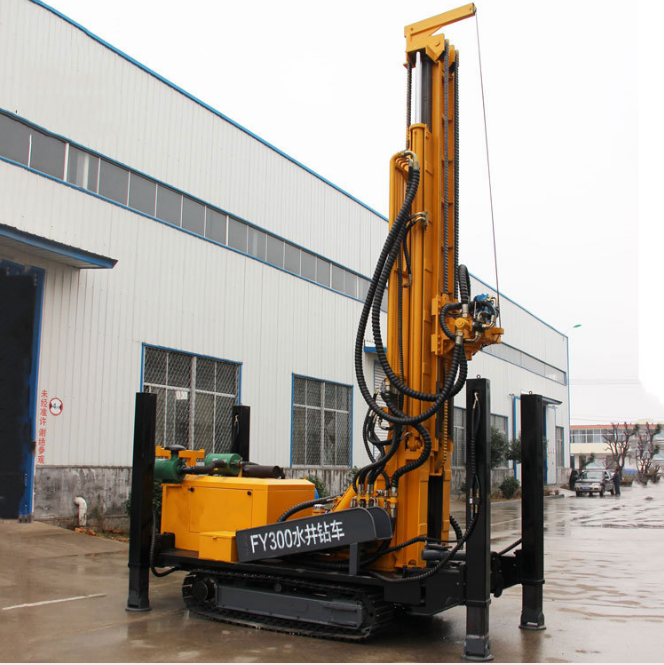 Diesel hydraulique de plate-forme de forage de puits d'eau/machine de forage minier chenille foreuse de puits vente en Afrique