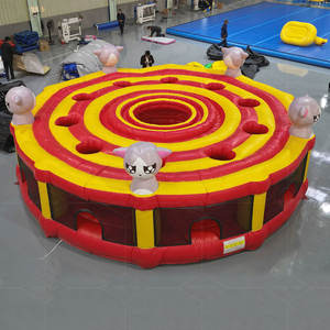 Jeu de Frappeur de Taupes Gonflable Commercial pour 10 Joueurs, Jeu de Carnaval Interactif pour Enfants et Adultes - Product Image 1