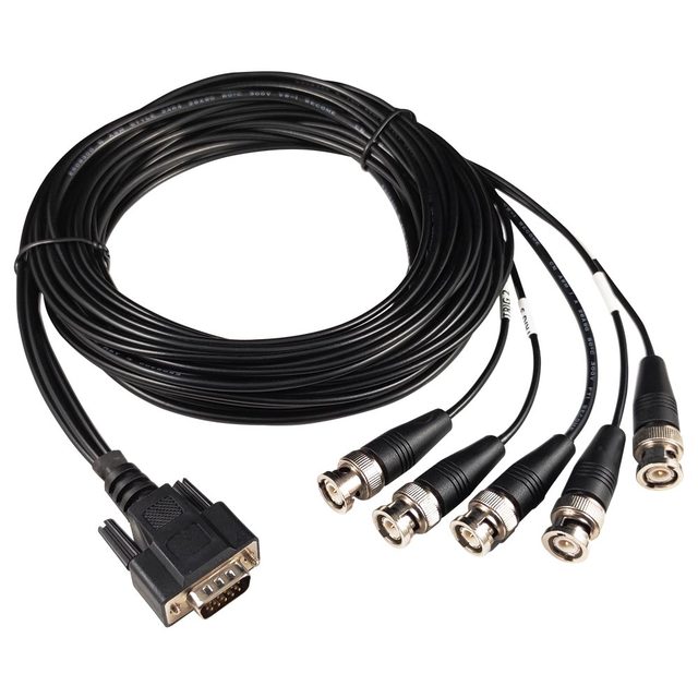 Custom Bnc to Vga Cable Adapter HD15 Male Db9 to Bnc Cable 5 Male Connector Converter