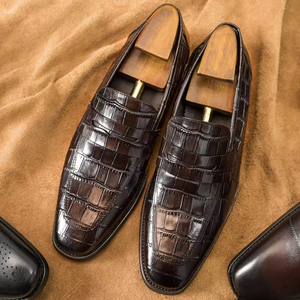 Zapatos de Vestir de Cuero de Primera Calidad para Hombre, con Cordones, Formales, para Oficina y Aniversario, Estilo Oxford - Product Image 1