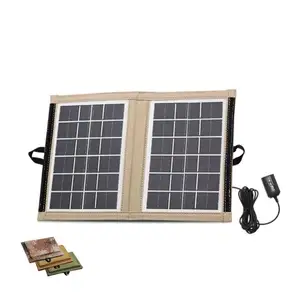 Sistema de energia solar portátil dobrável para acampamento ao ar livre, pequeno, 6v7w, uso ao ar livre, ultraleve, painéis para fácil armazenamento