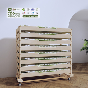 <span class=keywords><strong>Lit</strong></span> <span class=keywords><strong>empilable</strong></span> en bois massif pour tout-petits, design chinois Hikeylove, pour garderie, maternelle, salon et école - Product Image 1