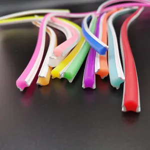 S shape new generation led tubo di silice neon 6mm 8mm 12mm silicone led flexvel separado stripes per insegna al neon