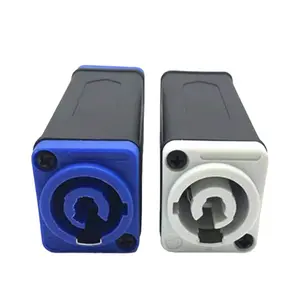 Powercon Coupler Connector with Plastic Case 3Pin Power Coupler Extender 20A/250V for LED Audio Video Power Connecting