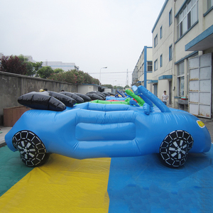 Opblaasbaar cartoonauto-model, op maat gemaakte evenementendecoratie, commerciële springkasteel, kindvriendelijk, milieuvriendelijk, op maat gemaakt, 0,55 mm PVC - Product Image 3