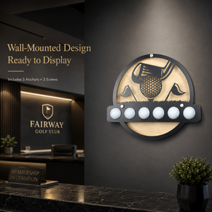 Support mural personnalisé pour balles de golf, idéal pour les magasins de golf, la vente au détail, les articles promotionnels, les cadeaux de tournoi et les projets OEM - Product Image 3