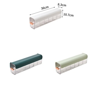 Nuevo Dispensador de Especias Transparente para Montar en la Pared, Tarro para Condimentos con Adhesivo Estático Slickynote - Product Image 1