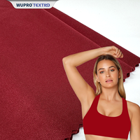 Tissu en microfibre 140 gsm 80/20 tissu spandex en nylon uni à tricoter hautement extensible pour le sport