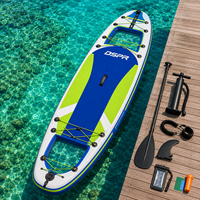 Expédition ultra-rapide en 7 jours : Planche à pagaie gonflable familiale tout-terrain avec hublot de visualisation claire pour les loisirs de vacances