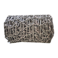 Filet de sécurité anti-chute pour le levage de charges, en nylon et polyéthylène, 6m x 8m, pour quais et chantiers de construction