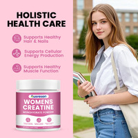 Creatina Monohidrato en Polvo Ausreson OEM, Suplemento para Mujeres Antes del Ejercicio, Etiqueta Privada, Creatina en Polvo para Mujeres, Gran Venta