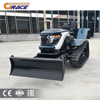 50hp Bulldozer Tiller Multi-Fonction Agricole Cultivateur Machines Machine Agricole Rotatif Jardin Puissance Mini Tracteur Sur Chenilles