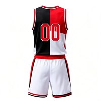 Maillot d'entraînement de basket-ball en mesh personnalisé noir pour équipe