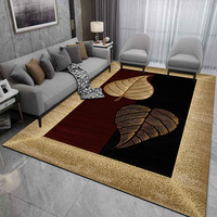 Tapis de couloir en velours or et diamant à motif design, fabriqué à la machine, antidérapant, lavable en machine, livraison rapide