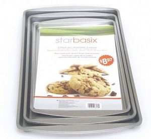 Grand plat à pâtisserie Ware Baker en acier inoxydable, plateau de cuisson non perforé et perforé, plateau de four, plat à pâtisserie B - Product Image 4