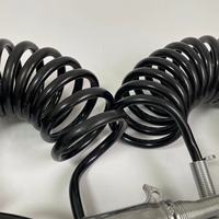 Cable Extendido en Espiral para Remolque de Uso Pesado, 7 Pines, 24V, Conector de Conexión Eléctrica de Cobre Electrolítico