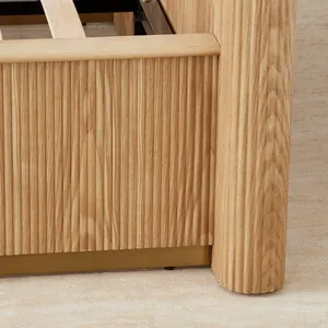 Letto Moderno di Lusso in Legno Massello, Letti in Legno per Set Camera da Letto di Alta Gamma, Mobili di Lusso - Product Image 5