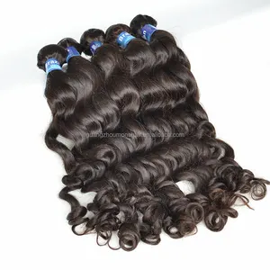 Best selling natural color Brazilian virgin human hair natural human hair loose wave