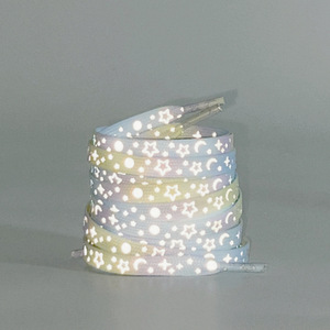 เชือกผูกรองเท้าสะท้อนแสงลายกาแล็กซี่ เรืองแสงสำหรับรองเท้าบาสเก็ตบอล <span class=keywords><strong>AF1</strong></span> สำหรับทุกเพศ - Product Image 1