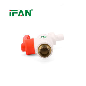 IFAN Prix d'usine Robinet en PPR avec insert en laiton, Robinet en PPR vert 1/2\" 3/4\" - Product Image 5