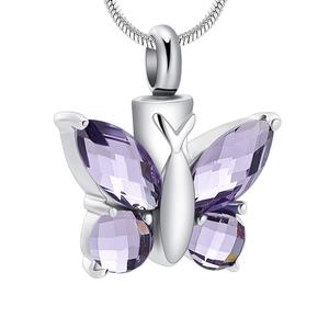 Perhiasan Kremasi Kupu-Kupu untuk Abu - Kalung Urn untuk Abu untuk Wanita - Liontin Kenang-kenangan Abu Perhiasan Memorial Hadiah - Product Image 1