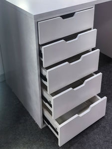 Multifunctional Nordic Modern European Drawers Storage Bedroom Furniture White Vanity Makeup <strong>Dressing</strong> <strong>Table</strong> <strong>With</strong> <strong>Mirror</strong> Stool - Product Image 6