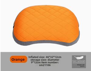 Oreiller de camping d'extérieur, oreiller de voyage portable, taie d'oreiller, oreiller gonflable pour la sieste, oreiller de soutien lombaire pour voiture et avion - Product Image 2