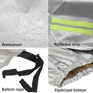 Housse de voiture complète imperméable, pare-soleil, anti-poussière, housse de neige d'hiver avec fermeture éclair sur la porte, universelle pour berline et SUV - Product Image 4