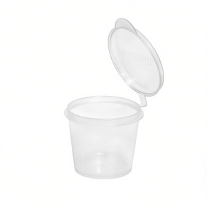 Contenitore per Alimenti Veracio con Coperchio a Cerniera 2.5 Oz in PP Trasparente Design Minimalista Impilabile - Product Image 1