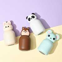 Mug isotherme portable en acier inoxydable en forme d'animal de dessin animé pour enfants, personnalisable, mignon, avec bec verseur, 6-12 heures