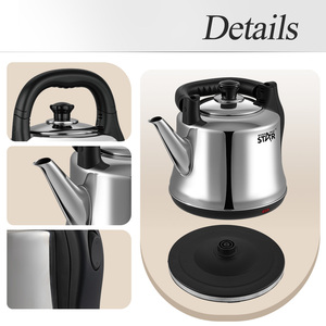 Bouilloire électrique en acier inoxydable WINNING STAR ST-6021 de qualité alimentaire, 1800 W, avec contrôle de la température, 5 L, arrêt automatique en cas de panne de courant - Product Image 2