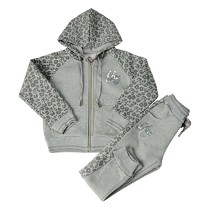 Commercio all'ingrosso produttore di cotone ragazze set di abbigliamento manica lunga stile Casual invernale per i bambini di età compresa tra 6 anni tessuto di stampa autunnale - Product Image 3
