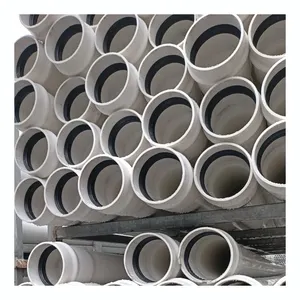 Werksverkauf Gummi-Ringanschluss PVCU Abwasserrohr Abwasserdrainage PVC-Rohr 75 mm 90 110 160 200 250 315 400 mm