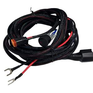 Harnes kabel tugas berat untuk mobil dengan saklar 3 arah-Output tunggal-2-Pin konektor DT dengan tabung kepang - Product Image 1