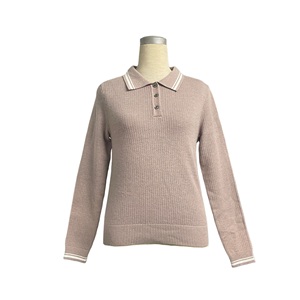 Hilo de lana transpirable cómodo para el uso diario y los Deportes tamaño personalizado Color Logo Polo Vietnam camisa de punto - Product Image 2