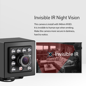 กล้องรักษาความปลอดภัยในร่มแบบมินิ POE IP I708-P-A-TS มองเห็นกลางคืนกล้องรักษาความปลอดภัยไร้สาย5MP - Product Image 3