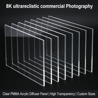 Plaque diffuseur en PMMA acrylique transparent Dongde pour éclairage LED, service de découpe disponible, taille 1200x1200mm, certifiée RoHS et REACH