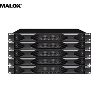 Amplificateur de puissance audio professionnel numérique de classe D MALOX DA8K4 à 4 canaux avec boîtier métallique, sortie 8000W pour utilisation en PA/à domicile