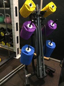 Juego de 10 Soportes para Equipo de Gimnasio con Ruedas, Solución de Almacenamiento Móvil Compacta, Soporte para Pesas y Sentadillas - Product Image 1