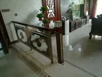 Systèmes de balustrades haut de gamme en laiton, style design chinois, pour hôtels, villas, escaliers, intérieur, extérieur, balcons, porches, avec dessus en bois de rose
