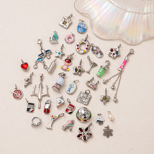 Barra de Plata para Charms |   Colgantes de Acero Inoxidable para la Fabricación de Joyas |   Comida, Viajes, Animales |   Resistente al agua, hipoalergénico y sin deslustre - Product Image 2