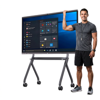 Tableau blanc interactif LED 4K EIBOARD 86 pouces, écran tactile, tableau intelligent, affichage numérique pour l'enseignement, les réunions, les conférences, OEM